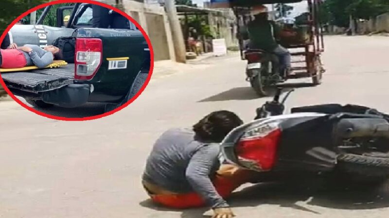 Policías como animales trasladan a pacientes en Ticul