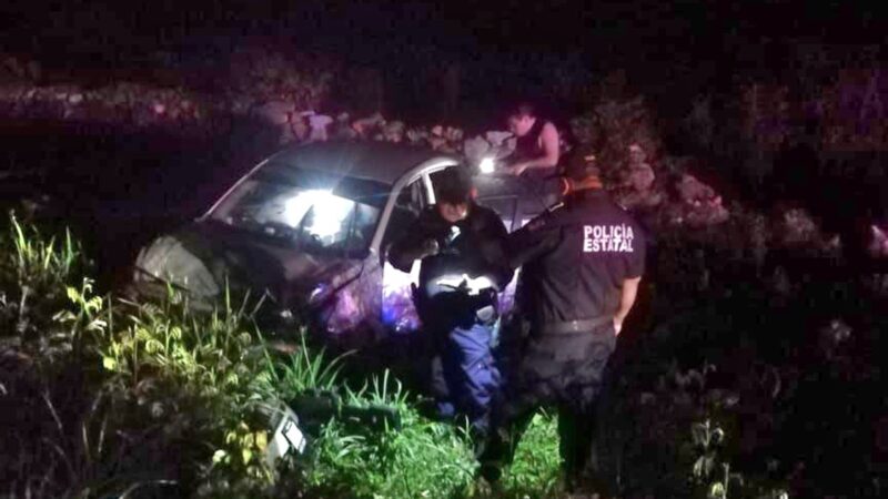 Hijo del ex alcalde de Tizimín destroza el carro de su mami en la vía Sucilá – Buctzotz