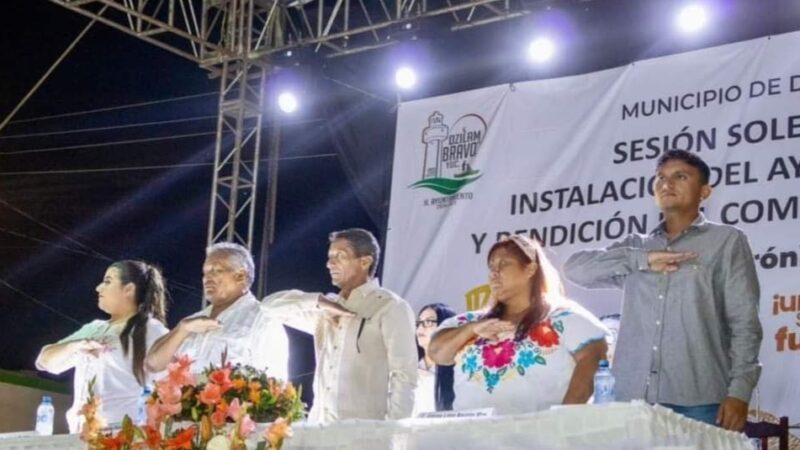 Ponto Medina tomó protesta como alcalde de un Dzilam de Bravo en abandono