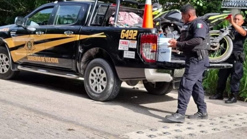 Dos dzidzantuneces detenidos con droga en la carretera costera San Crisanto- Telchac Puerto