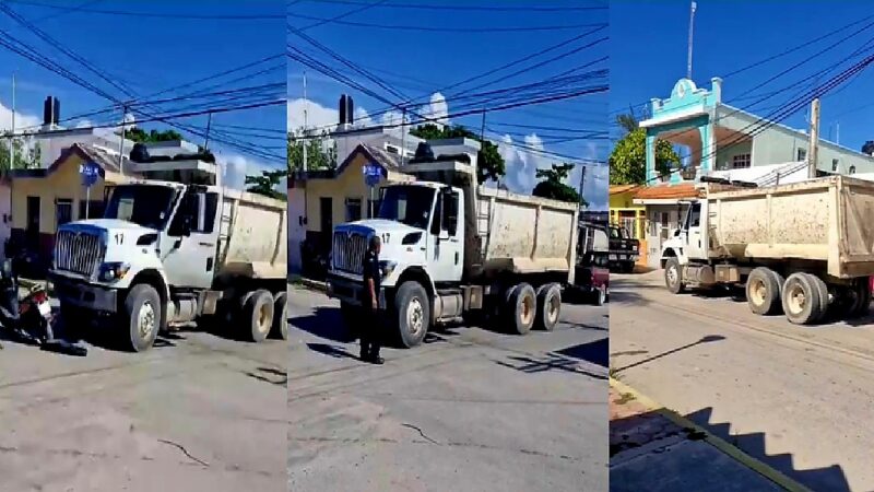 Un volquetero choca y lesiona a dos empleadas del ayuntamiento de Progreso
