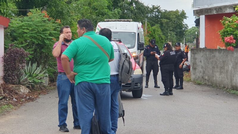 Dos maestros no llegaron a sus escuelas, chocaron en calles de Dzidzantún  