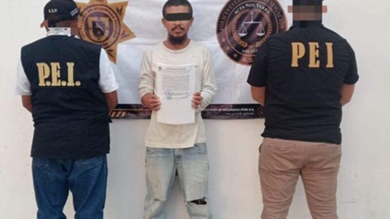 Detiene a un violento sujeto que intento matar a un hombre en Dzununcán, al sur de Mérida