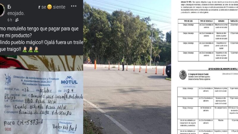 La comuna de Motul le cobra derecho del uso de vía hasta a los eloteros dicen afectados