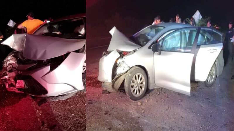 Cinco lesionados, chocan contra un tráiler en Holactún comisaria de Seyé.