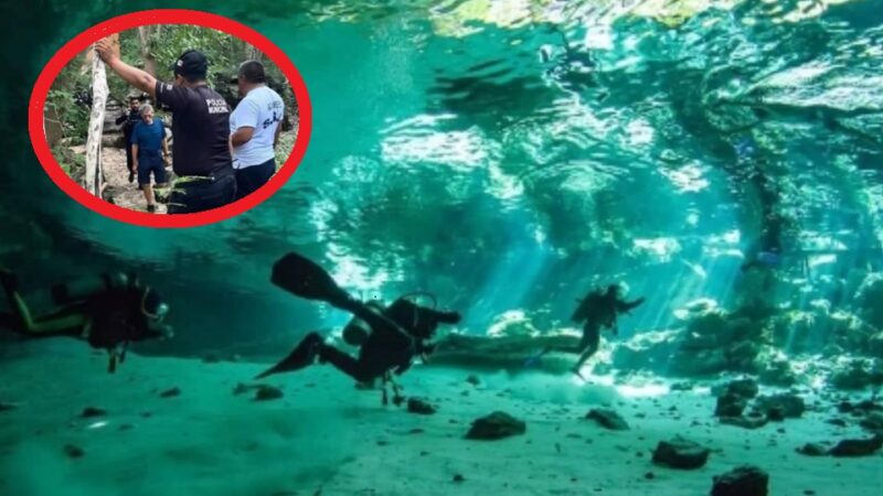 Hallan el cadáver del buzo argentino ahogado en el cenote Dzombakal de Umán