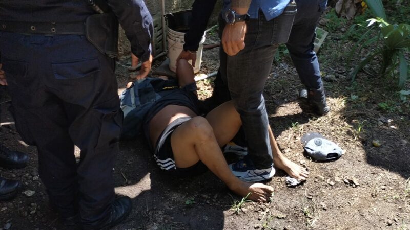 Violento motuleño, detenido por amenazar a sus vecinos con un machete