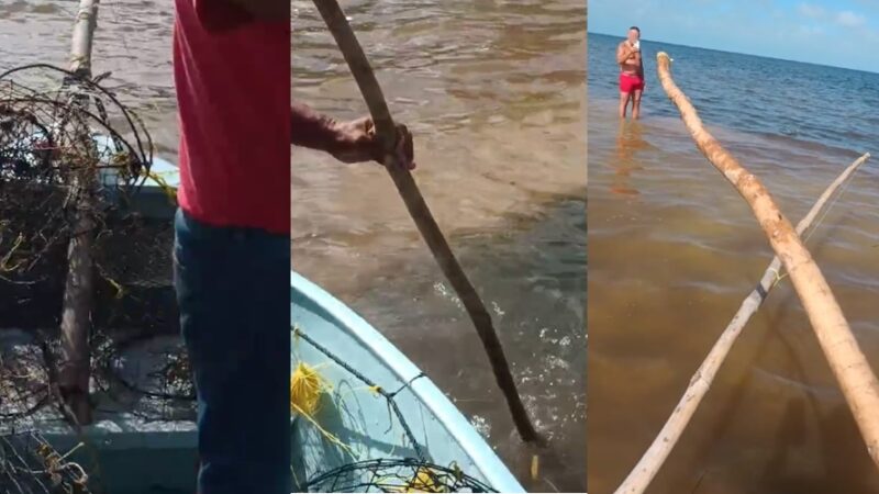 Prepotente italiano impide pescar cangrejo, en “su mar”, a gente de Santa Clara