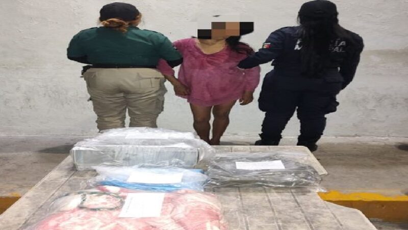Una ladrona la detienen robando en una casa de Progreso: su pareja huyo