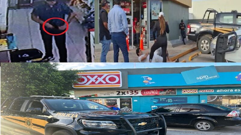 Delincuentes roban tres tiendas, desarman y roban sus pistolas a policías de Mérida: la SSP calla