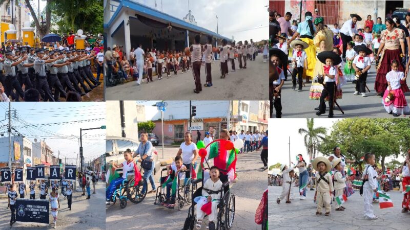 Escuelas de Yucatán conmemora el 114 aniversario de la revolución mexicana