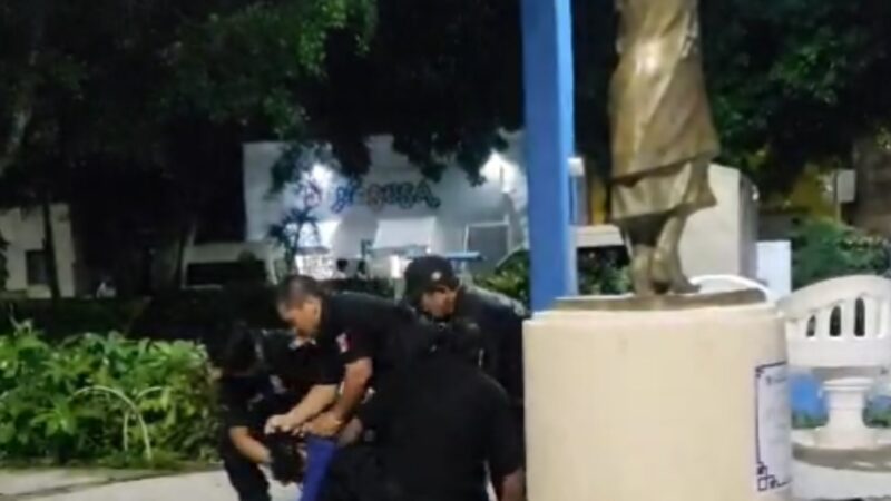 Denuncian abuso policiaco de la policía de Cansahcab: detuvieron a un joven con capacidades diferentes