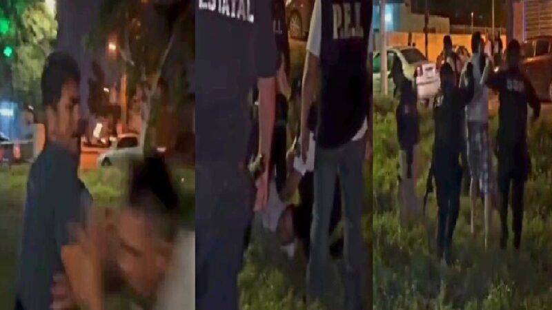 Violento reportero agrede a un menor en Juan Pablo II: la SSP lo detuvo