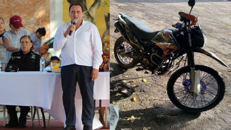 Amnésico y mentiroso Apin dice que no hay robo de motos en Dzidzantún, y son nueve las robadas en menos de tres meses