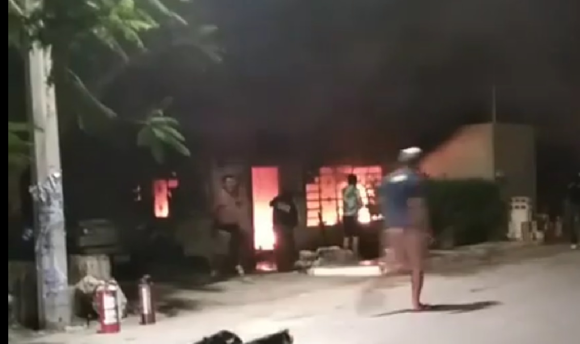 Un muerto y dos intoxicados en Dzilam de Bravo: se incendió el árbol de navidad