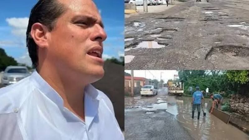 Tizimín con un atractivo lunar: Calles llenas de baches en la Feria De Los Reyes