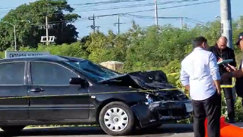 Un motociclista nunca llegó a su trabajo, un automovilista lo atropelló en la Mérida- Progreso