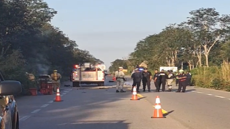 Un motociclista encontró a la muerte esta mañana en tramo carretero Kaua- XCalakoop.