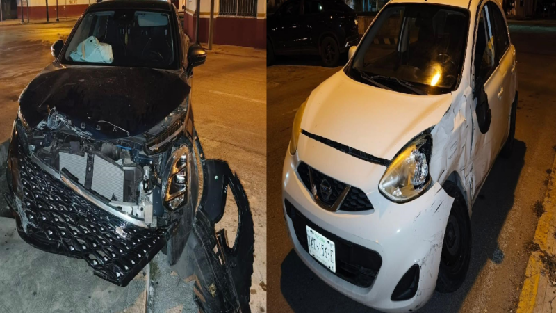 Semaforazo: Una Omoda Vs March chocan frente la base del sector centro de la SSP