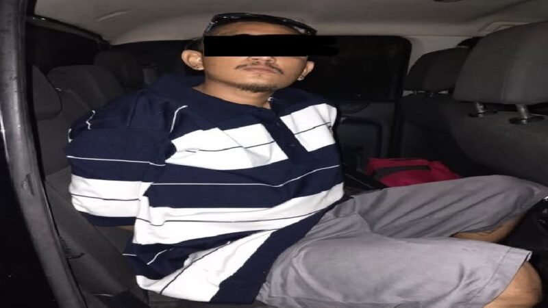 Agentes municipales detuvieron a un tirador de drogas en calles de Umán