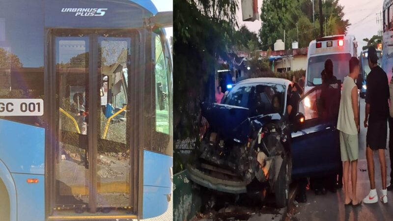 Una acelerada conductora choca conta un Va y Ven en la Colonia Chuburná