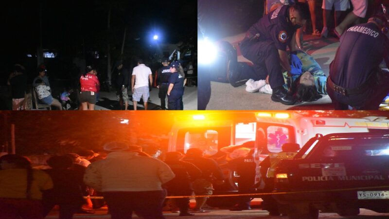 Tres mujeres en moto atropellan a un perro, derrapan y lesionan en Seyé