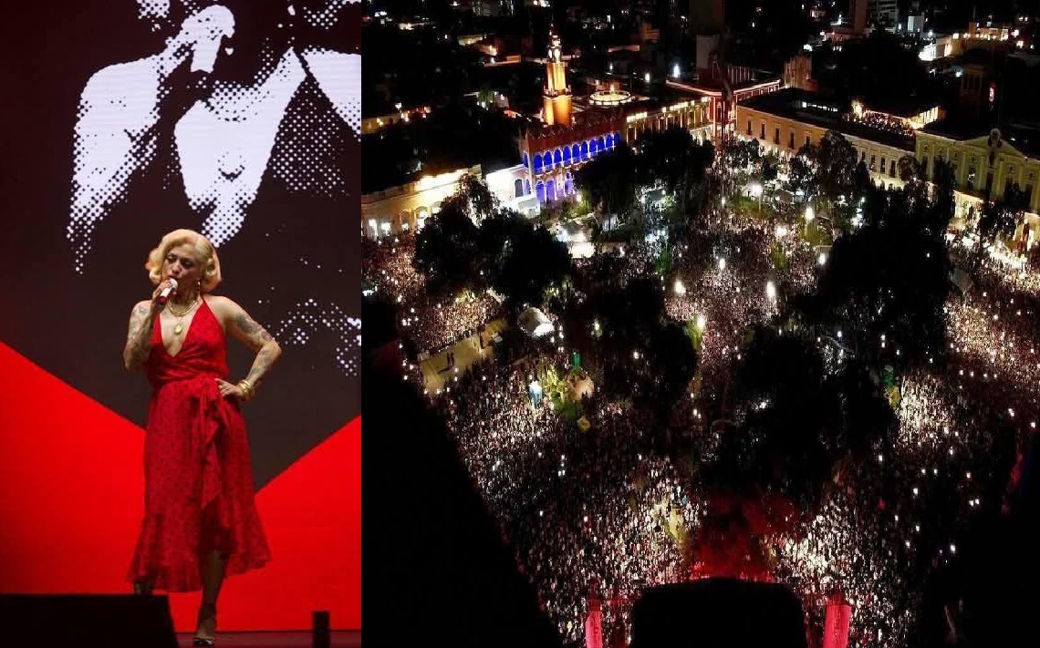 El Centro Histórico vibra con Mon Laferte en el Mérida Fest 2025