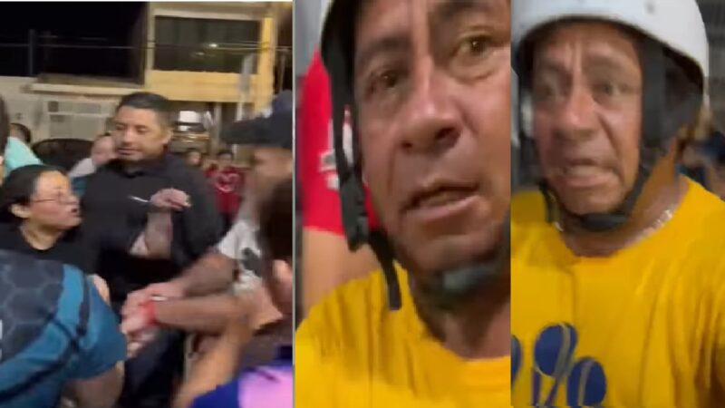 Violento sujeto y mal perdedor amenaza con quitar un celular y romperlo en partido de futbol femenil