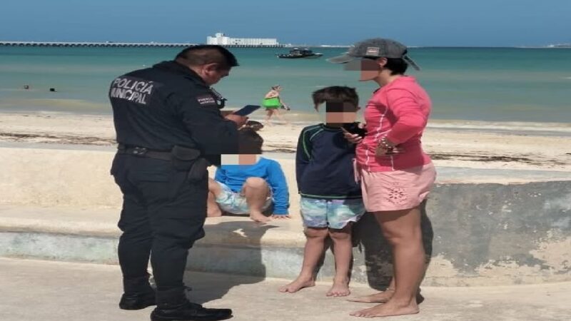 Descuidada madre pierde a su hijo en malecón de Progreso: La policía lo localizo