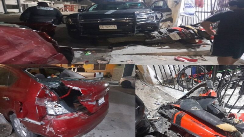 Policías municipales chocan una patrulla nueva, recien adquirida por la Comuna de Progreso