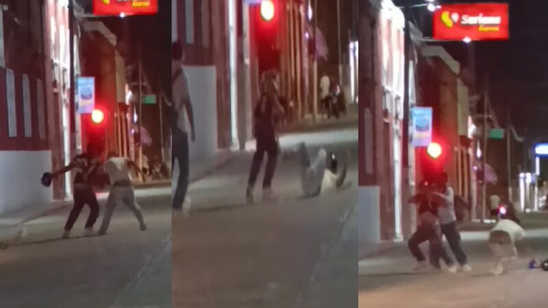 Ebrios convierten el centro de Motul en un cuadrilátero: la poli brilla por su ausencia