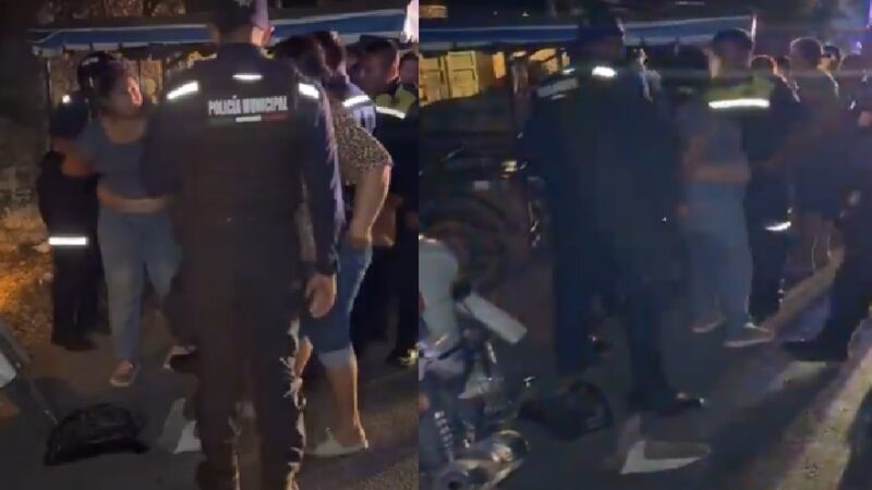 Ebrias chocan a un repartidor de comida, se estrellan en una albarrada y vuelcan en Hunucmá