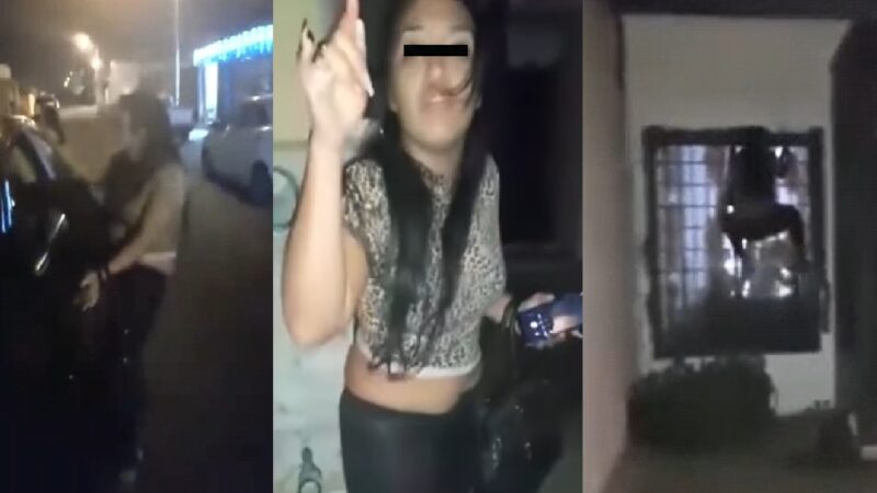 Ebria se escapa como una araña para no pagar un Uber en Tixcacal Opichén