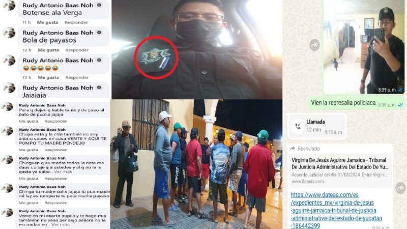 La “Jefa” de Dzidzantún reprime la libertad de expresión: Lo mismo hacen sus subordinados