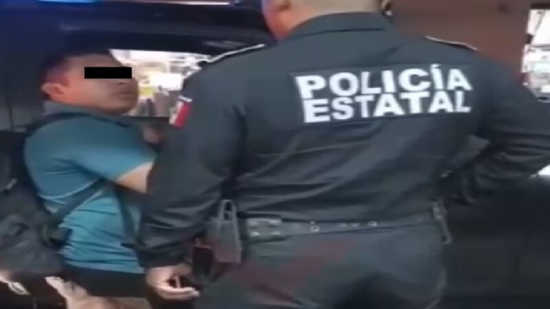 Suspenden a un policía que causo destrozos y orino dentro una dulcería en el centro de Mérida