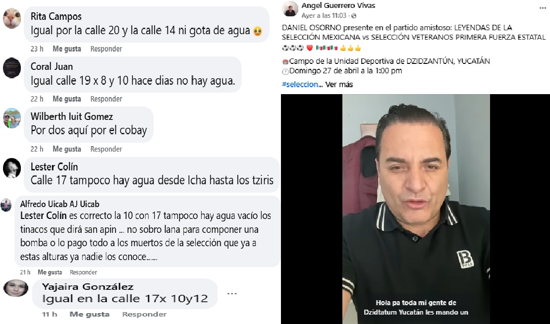 Alcalde de Dzidzantún gasto el dinero de la reparación de las bombas de agua potable en un partido de futbol