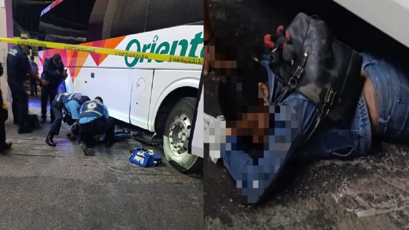 Camionero de la línea Oriente atropella y lesiona a una mujer en el centro de Mérida