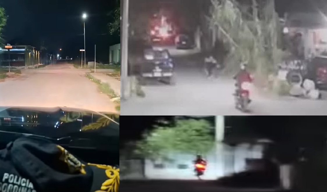 Pervertido motociclista en horas de la noche nalguea a muchachas de Motul