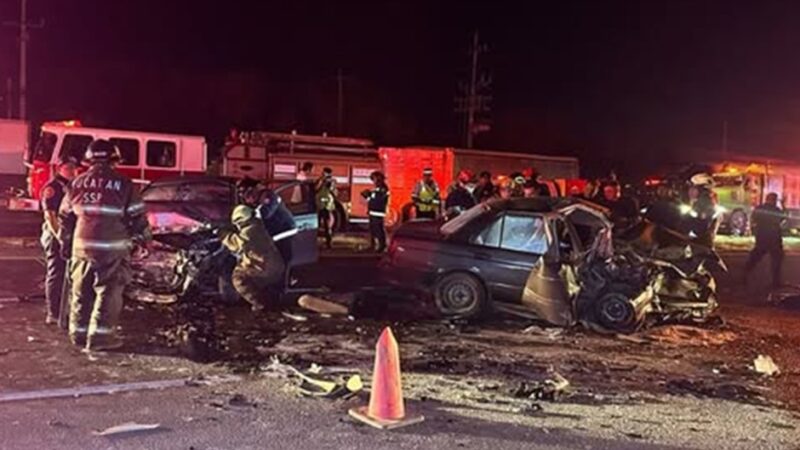 Cuatro muertos y tres lesionados en encontronazo en un puente del Tren Maya