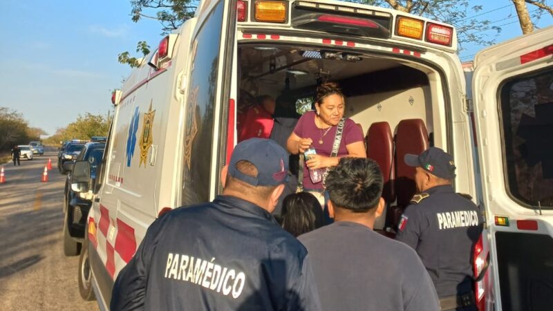 Joven motociclista choca y lesiona a un abuelito en la vía Dzidzantún– Dzilam González