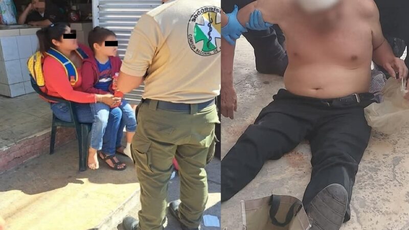 Niño de Baca mete su pie en los rayos de una bicicleta y un abuelito va a cobrar a Motul convulsiona, y lesiona la cabeza.