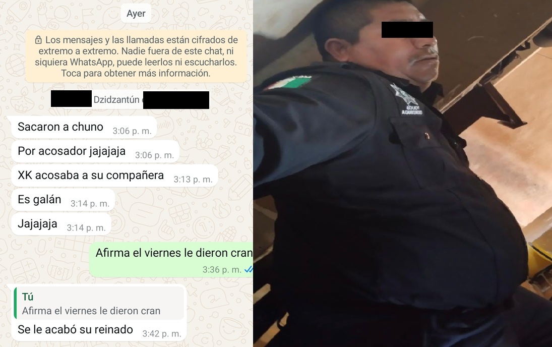 Destituyen a un comandante de Dzidzantún, presuntamente le pidió las Nachas a una compañera