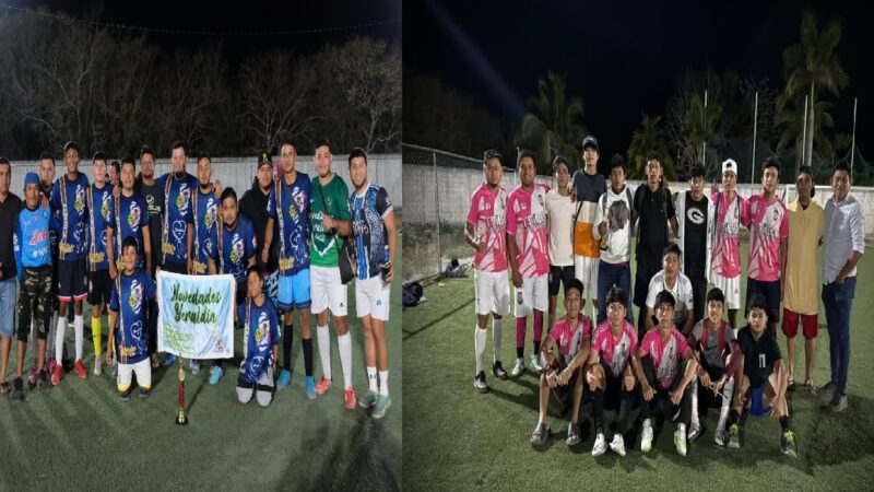 Santa Clara campeón y Topos Ng  subcampeón del torneo de Fut 7 en Dzidzantún