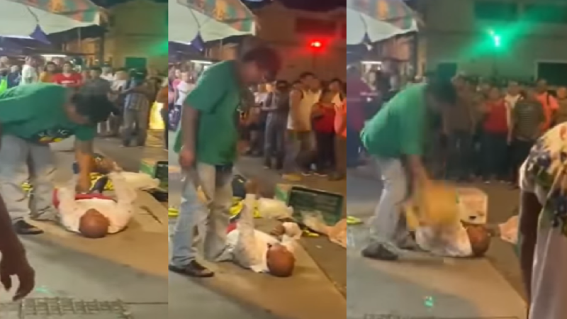 El centro de Mérida un rin de batalla campal: Dos pleitos en una sola noche