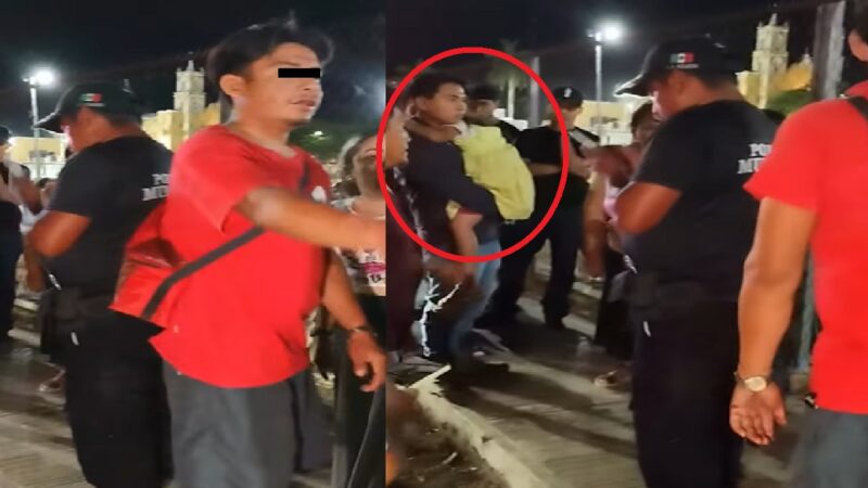 Ebrio adolescente choca y lesiona a un bebe, su madre lo salva de ser arrestado por la policía de Seyé