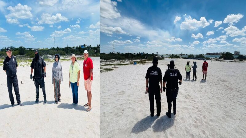 Las playas son públicas y libres: Autoridades de los tres niveles liberan playas de Telchac Puerto