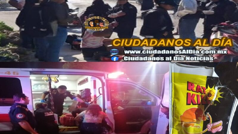 Una motociclista choca y cuatro niños se envenenan en Tizimín: comieron veneno para ratas