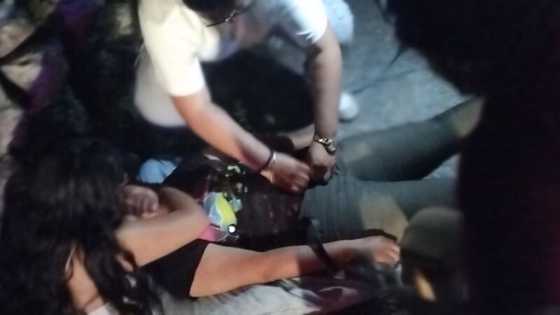 Una joven se quitó de una fiesta y no llegó a su casa; chocó su mototaxi contra una albarrada en Dzidzantún  