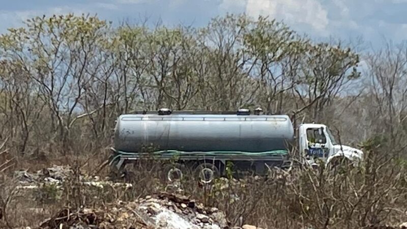 Empresas de aguas residuales usan el basurero Dzidzantún como depósito de desechos tóxicos  