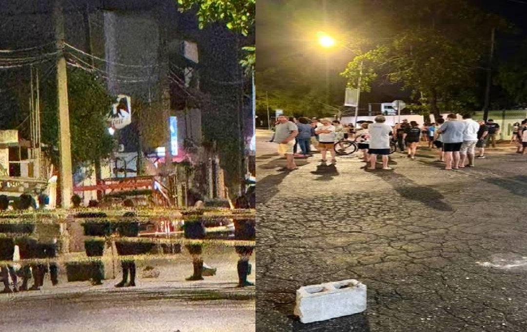 Vecinos de la 42 Sur cierran calles y exigen a la CFE reestablezca el suministro eléctrico
